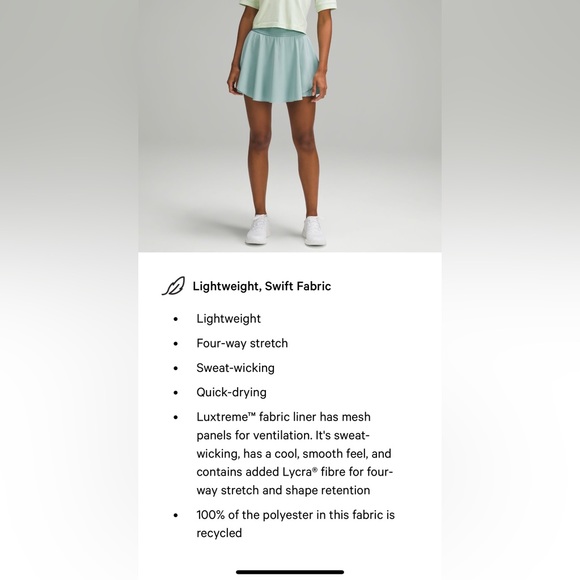 Lululemon Court Rival High Rise Skirt - Picture 5 of 12